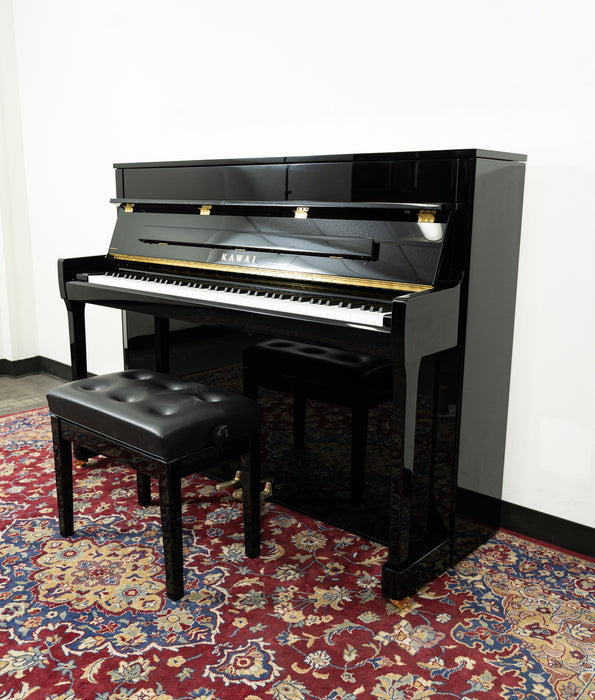 Kawai 45" K-200 Upright Piano | Polished Ebony | SN: F171474 | Used