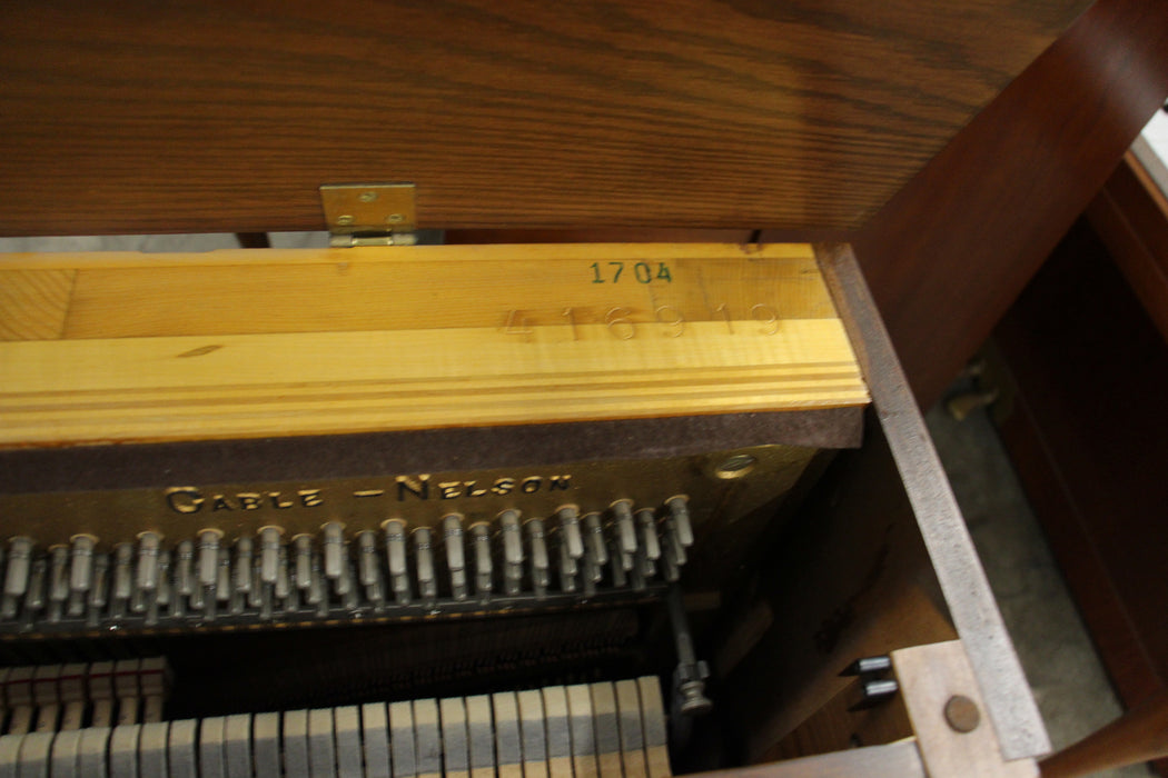 Cable-Nelson Oak Spinet Piano