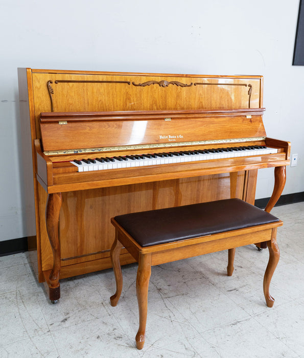 Hallet Davis & Co Studio Upright Piano in Polished Walnut | Serial No. D00906 | Used