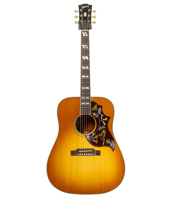 Pre-Owned Gibson Custom Shop Hummingbird "Red Spruce" Adirondack/Mahogany Acoustic-Electric Guitar - Heritage Cherry Sunburst | Used