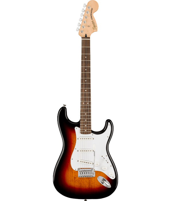 Squier Affinity Series Stratocaster, Laurel Fingerboard, White Pickguard, 3-Color Sunburst