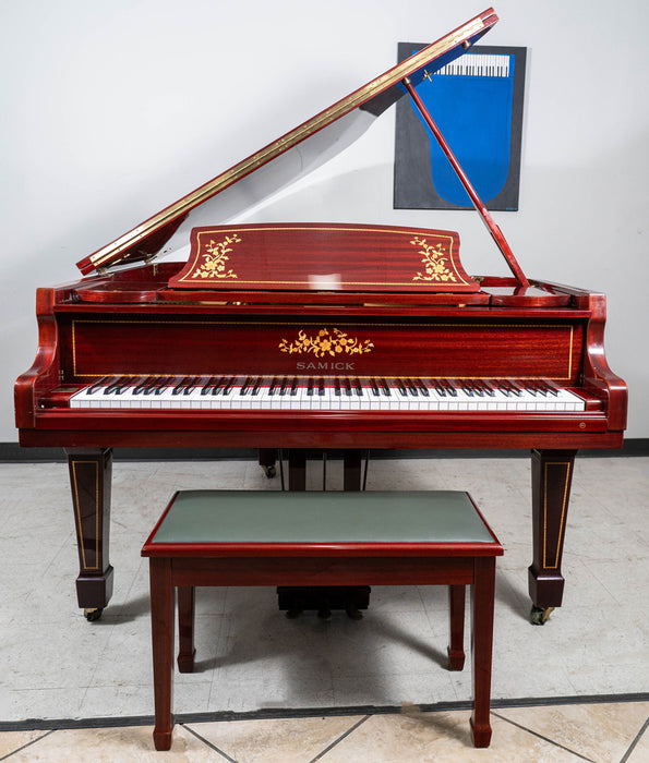 Samick SG-172S Grand Piano in Polished Mahogany | 5'8" | Serial No. AE181 | Used