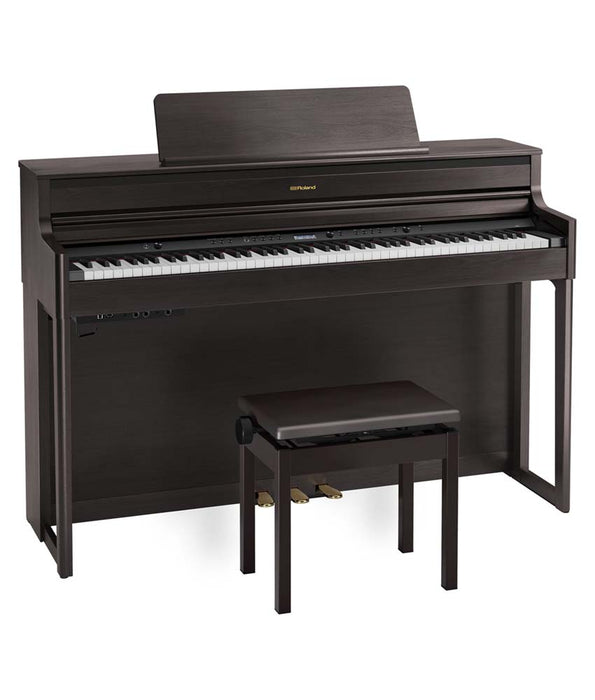 Roland HP704 Digital Piano Kit w/ Stand and Bench - Dark Rosewood | New