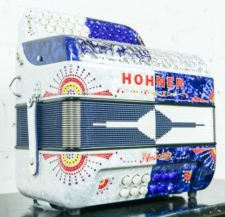 Hohner Anacleto Rey Del Norte TT G/E Accordion Compact Blue ...