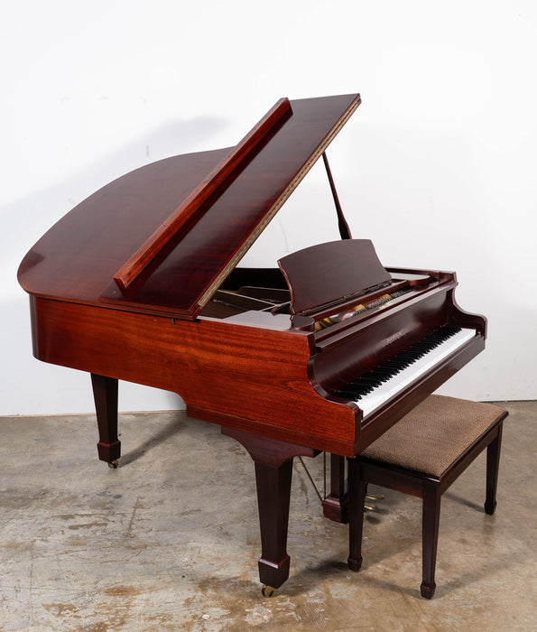 Samick SG-172 Grand Piano (1986) | Satin Mahogany | Serial No. 8612896 | New