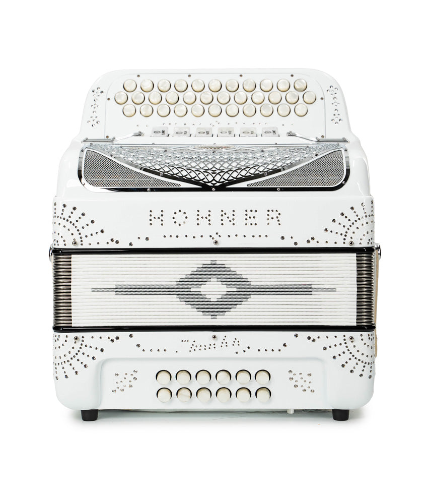 Hohner Anacleto Rey Del Norte Two Tone Compact FBE/EAD Accordion