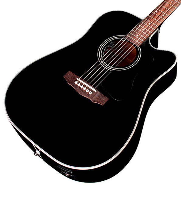 Guild D-140CE Solid Spruce/Solid Mahogany Acoustic-Electric Guitar - Black | Used