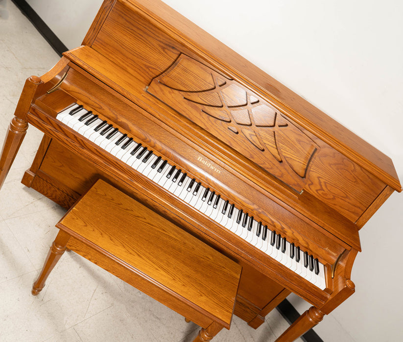 1998 Baldwin Acrosonic Model 2095 Oak Upright Piano - Serial No. 1551563 | Used