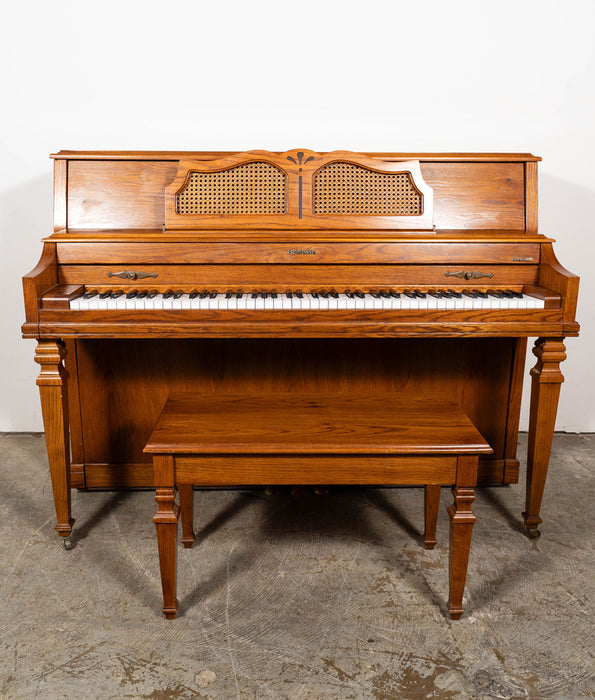 1989 Baldwin Acrosonic 255A Upright Piano | Oak | Serial No. 1468581 | Used