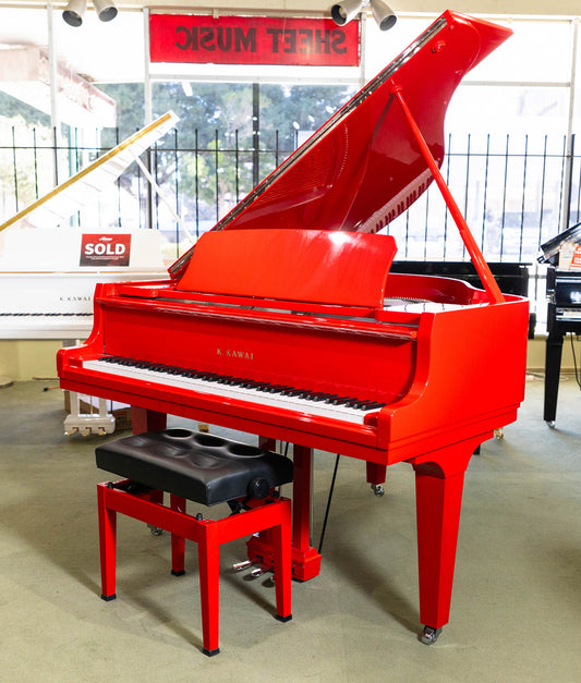 2022 Kawai GL-10 Baby Grand Piano |  5'0" | Ferrari Red Polish | Serial No. F183894 | Used
