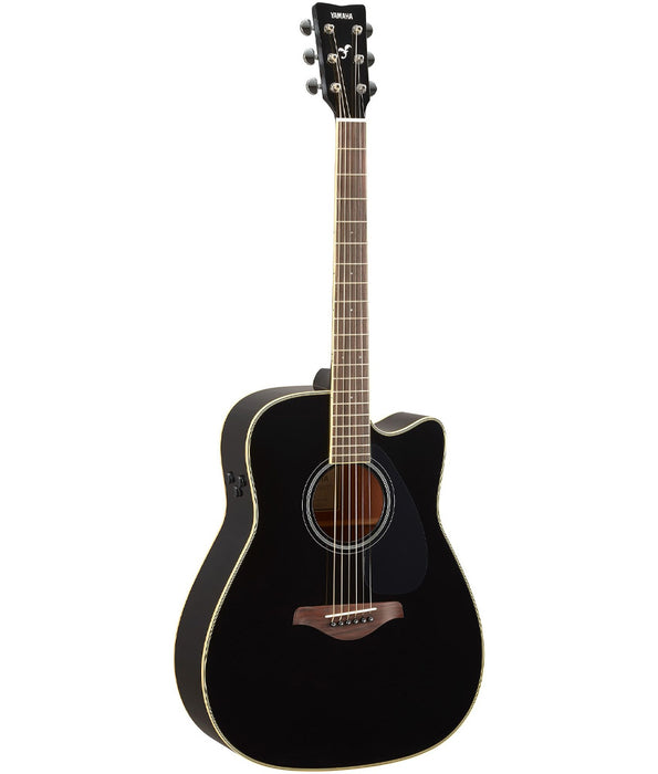 Yamaha FGC-TA FG Cutaway TransAcoustic Acoustic-Electric Guitar - Black