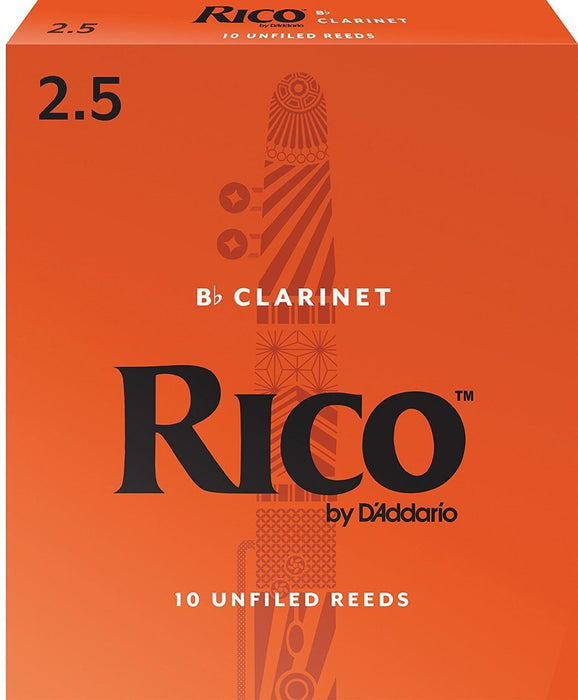 Rico by D'Addario #2.5 Bb Clarinet Reeds - 10 pack