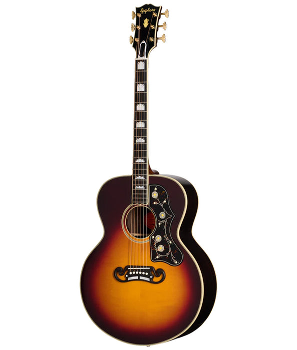 Epiphone IGC Pre-War SJ-200 Spruce/Rosewood Reissue Acoustic Guitar with Pickup - Vintage Sunburst | New