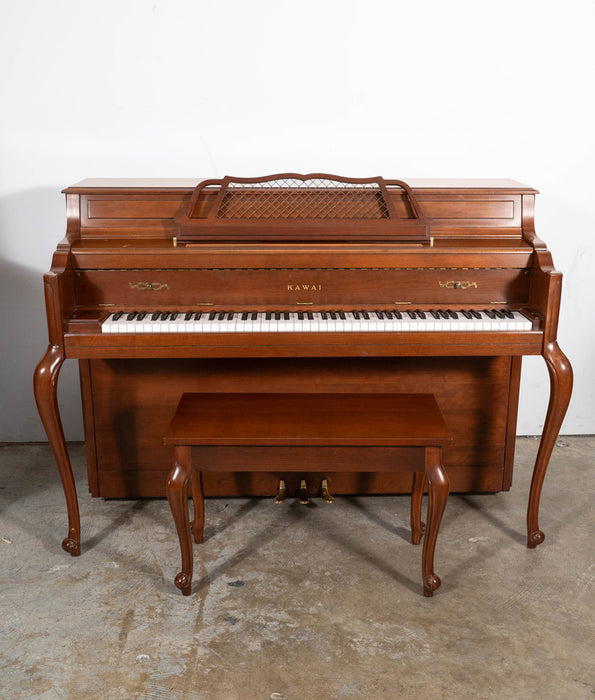 Kawai 601-F Upright Piano (1989) | Satin Mahogany | Serial No. A9590 | Used