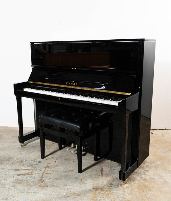 Kawai K-500 Upright Piano (2022) | Ebony Polish | Used