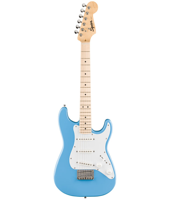 Squier Mini Stratocaster Electric Guitar - California Blue, Maple FB, White PG | New