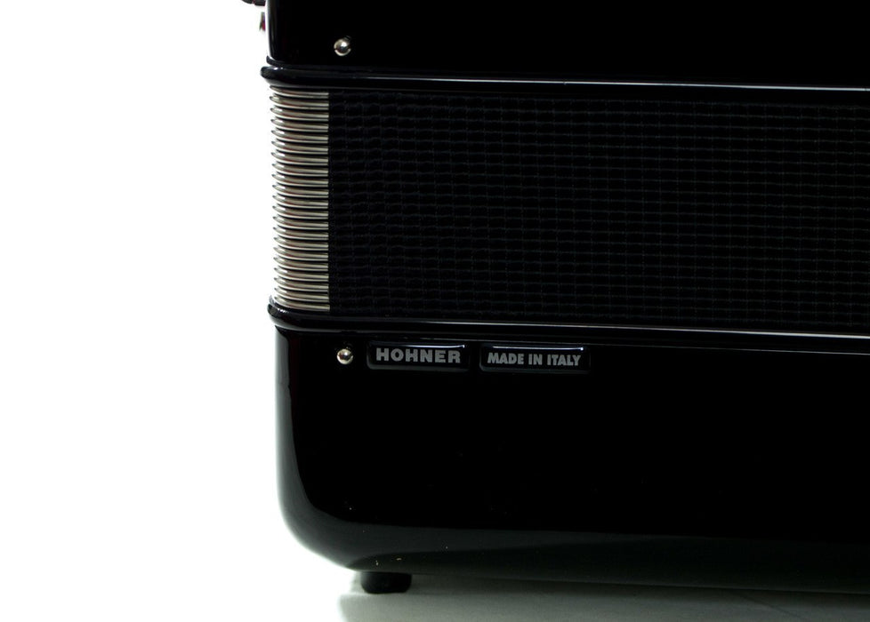 Hohner Anacleto Rey Del Norte TT FBbEb/EAD Accordion Black/Silver Hardware