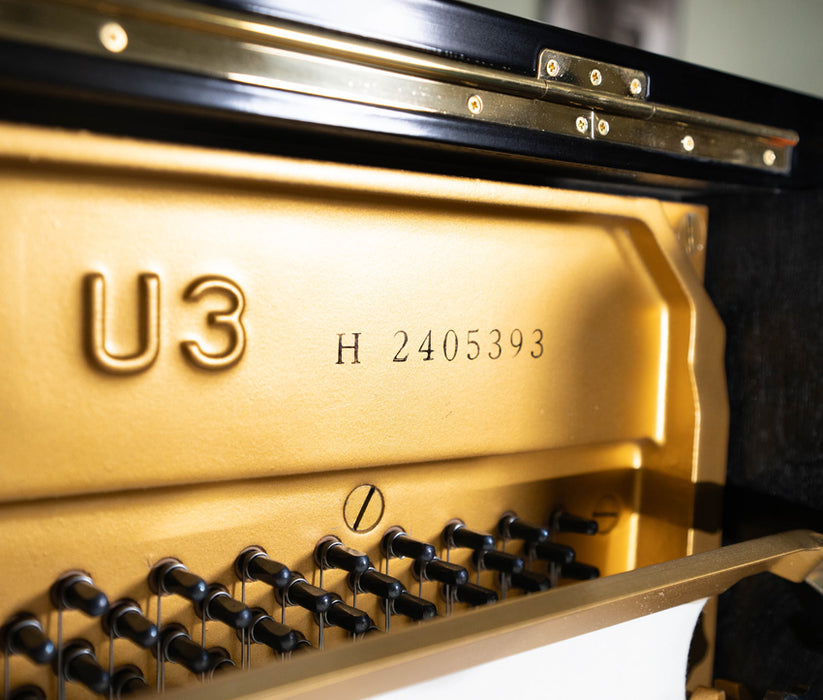 Yamaha U3H Upright Piano (1977) | Polished Ebony | 52" | Used