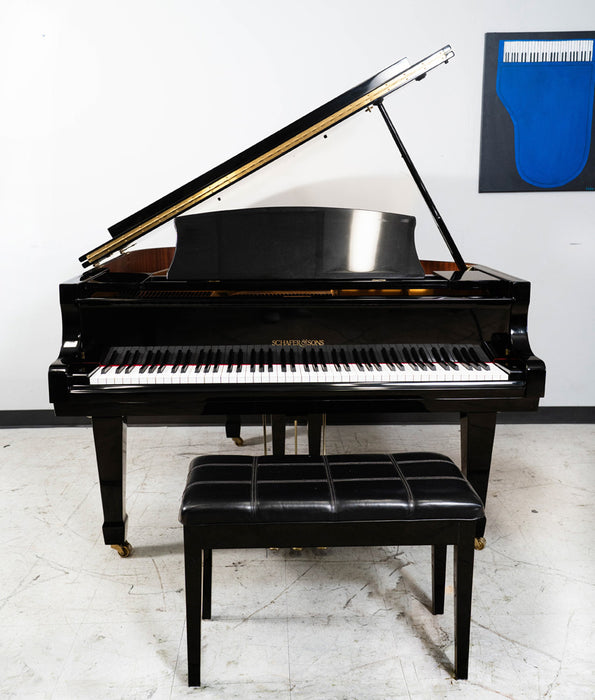 ピアノUS chafer &Sons Schafer & Sons Baby Grand Piano | Polished Ebony | Used — Alamo