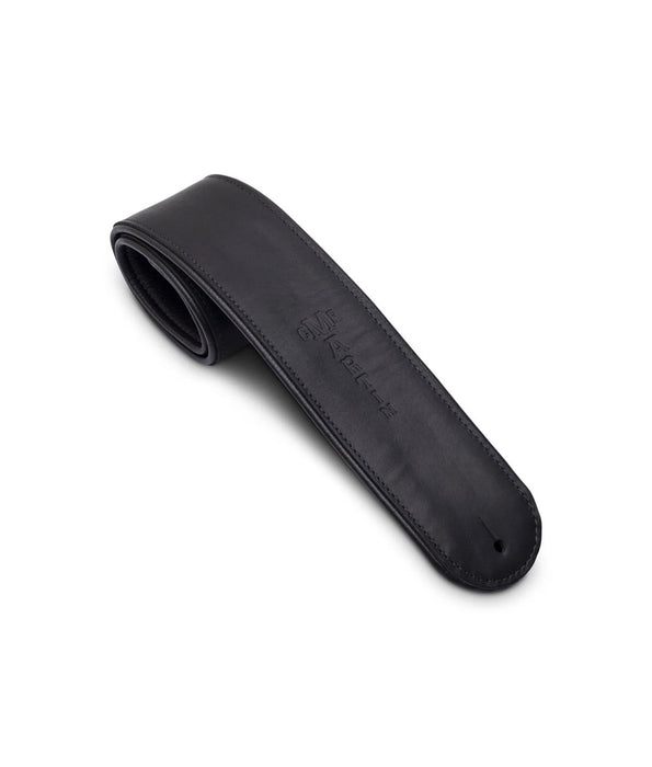 Martin Premium Rolled Guitar Leather Strap - Black | New