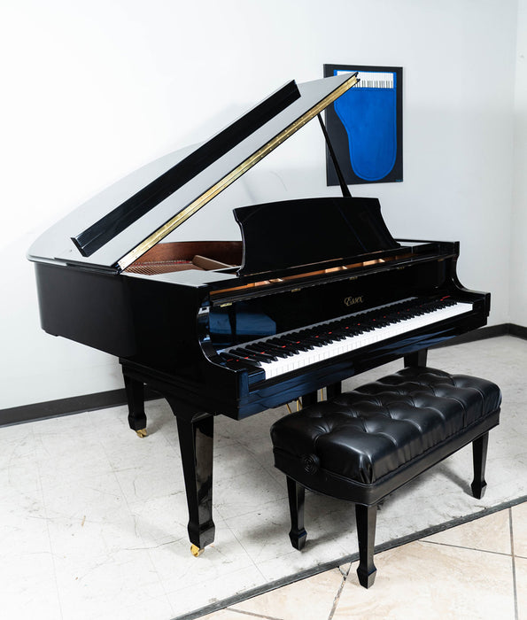 Essex EGP-155 Grand Piano with QRS Player | Polished Ebony Player Piano | 5'2" | Used
