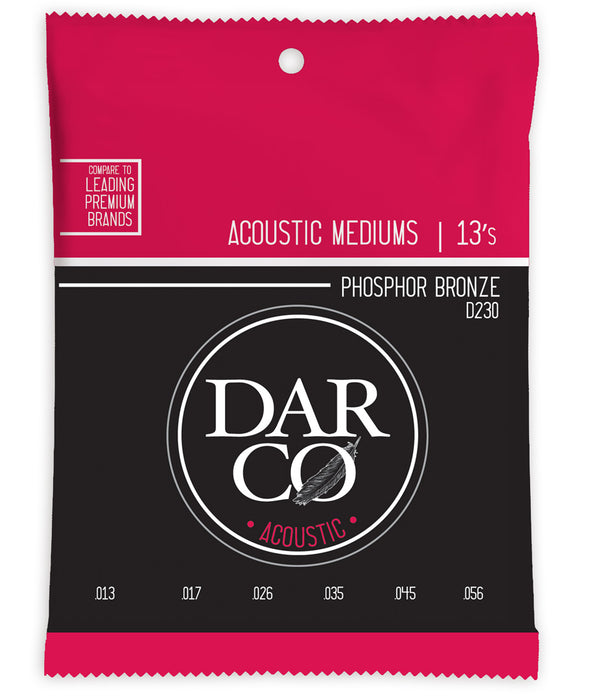 Martin Darco 230 Phosphor Bronze Acoustic Guitar Strings - (Medium) | New