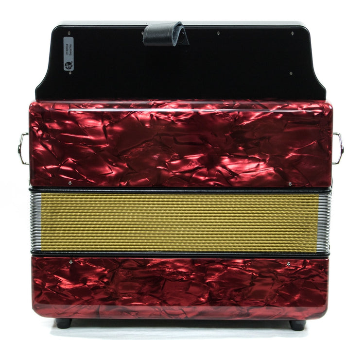 Hohner Corona II 3500 FBbEb Button Accordion - Red