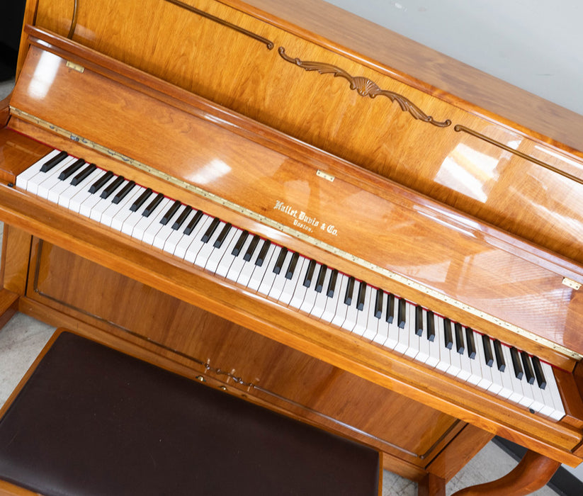 Hallet Davis & Co Studio Upright Piano in Polished Walnut | Serial No. D00906 | Used