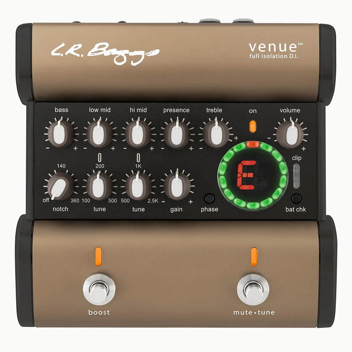 LR Baggs Venue DI Acoustic Guitar Preamp/DI/EQ/Tuner Pedal