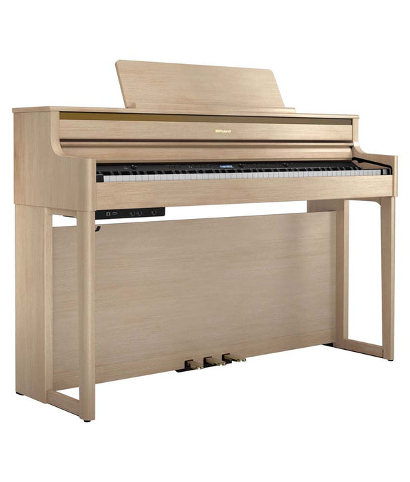 Roland HP704 Digital Piano Kit w/ Stand and Bench - Light Oak