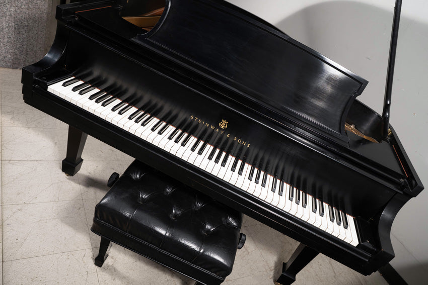 Steinway & Sons Model L Grand Piano | Satin Ebony | 1964 | Serial No. 386824 | Used