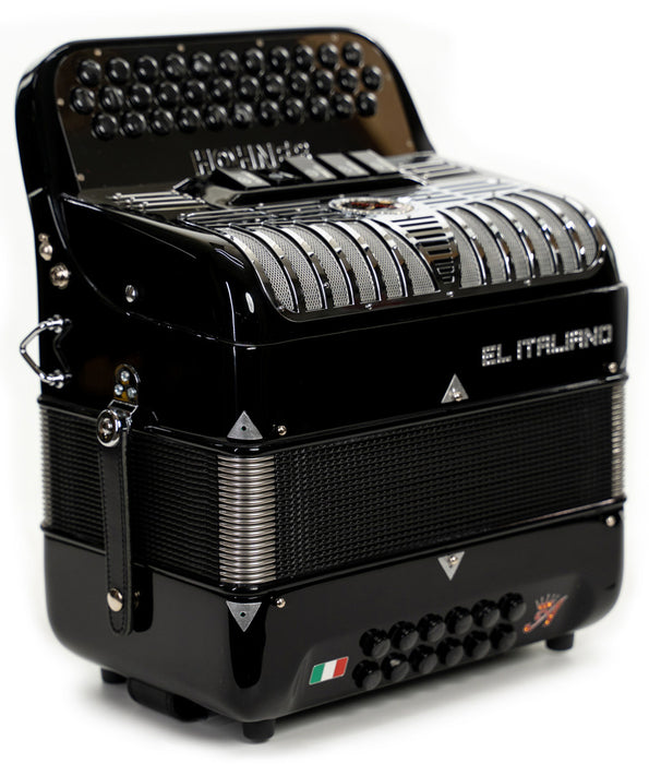 Hohner Anacleto El Italiano III 5 Switch Compact EAD Accordion - Black