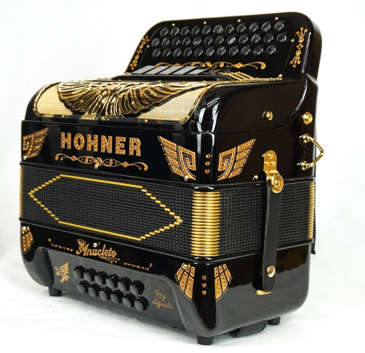 Hohner Anacleto Rey Aguila Two Tone Compact FBE/GCF Black | New