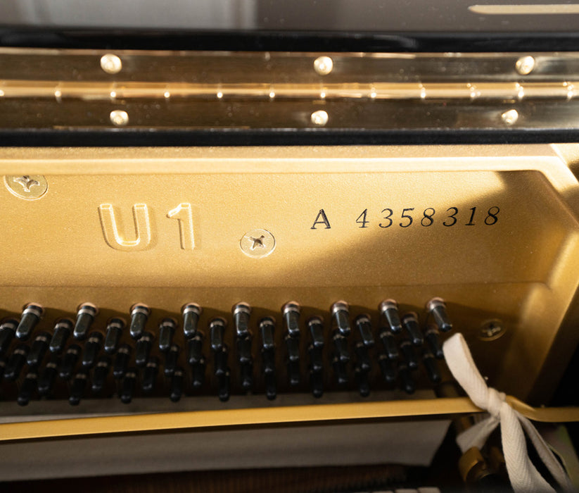 Yamaha U1 Upright Piano | Polished Ebony | 48" | 1987 | Serial No. 4358318 | Used
