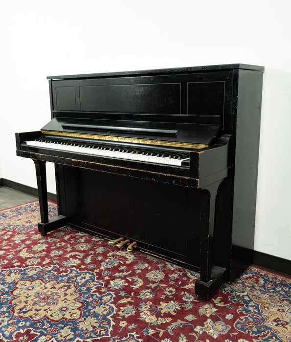 Steinway 1098 Upright Piano | Satin Ebony | SN: 458168 | Used