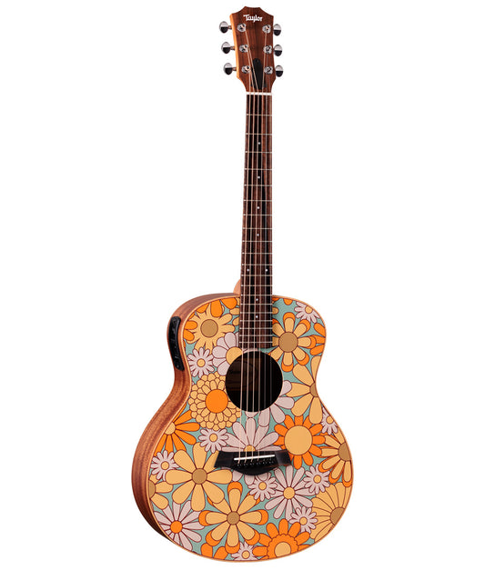 Taylor GS Mini-e Special Edition Spruce/Sapele Acoustic-Electric Guitar - Floral Blue | New