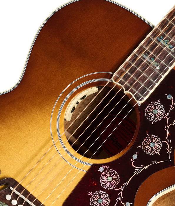 Gibson SJ-200 Elegant Koa Acoustic-Electric Guitar - Honey Burst