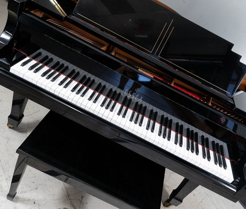 2001 Essex EGP160 Grand Piano | Polished Ebony | 5'2"| Serial No. E100610 | Used