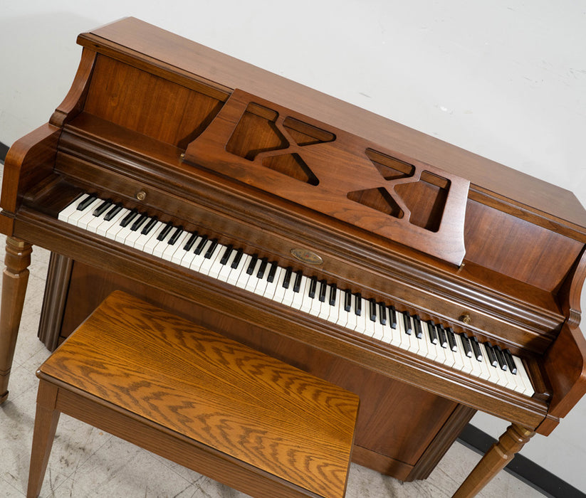 Wurlitzer Upright Piano (1981) in Satin Walnut | Model 1740 | Serial No. 1648510 | Used