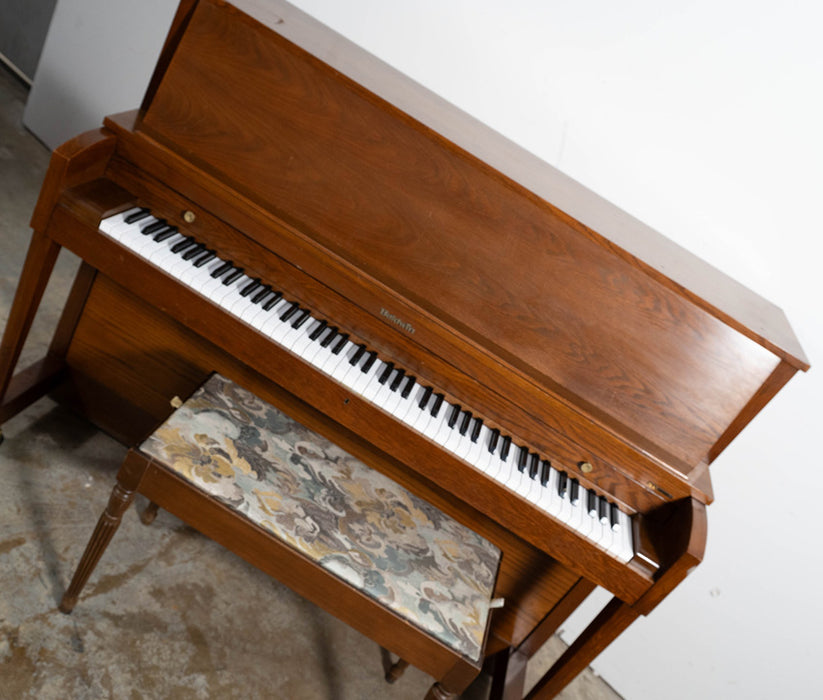 Baldwin 243 Studio Upright Piano (1987) | Satin Walnut | Serial No. 408039 | Used