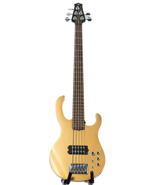 H. Jimenez LBS5-GT Camaleón 5 String Bass Guitar - Glossy Gold Sparkle | New