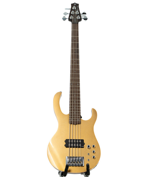 H. Jimenez LBS5-GT Camaleón 5 String Bass Guitar - Glossy Gold Sparkle | New