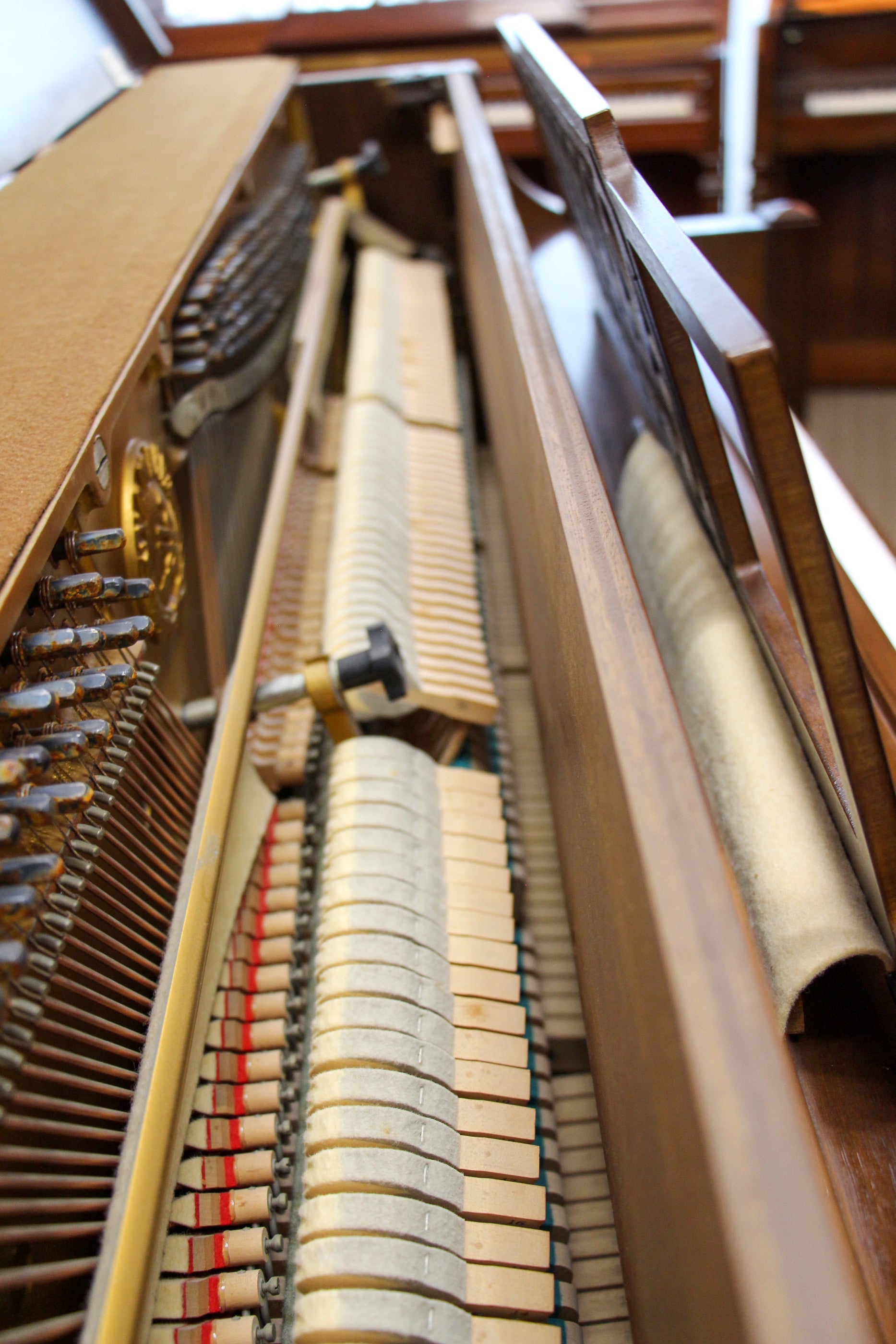 Yamaha Furniture Console Piano | WalnutAlamo Music CenterYamahaUPRIGHT ...