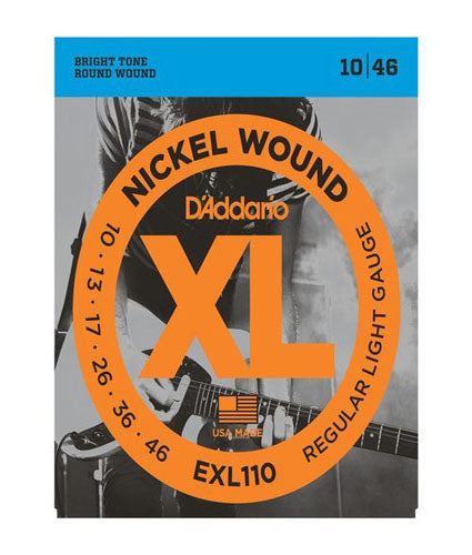 D'addario EXL110 Nickel Wound, Regular Light, 10-46 Electric Strings