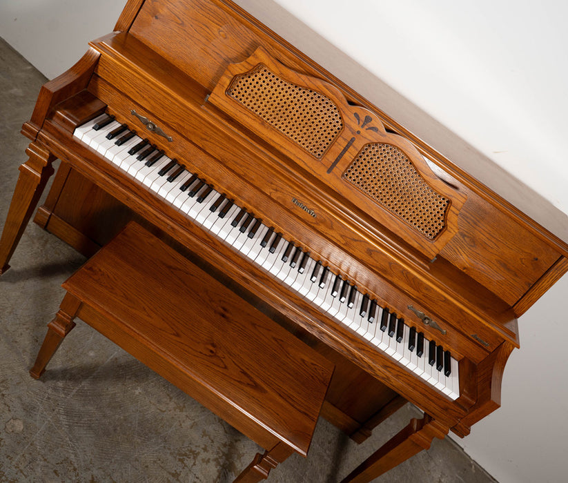 1989 Baldwin Acrosonic 255A Upright Piano | Oak | Serial No. 1468581 | Used