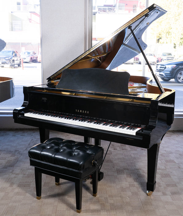 1992 Yamaha C7 Concert Grand piano | Polished Ebony | 7'6" | Serial No. 5090741 | Used