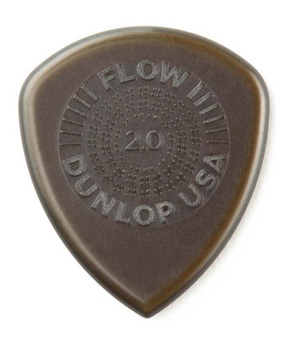 Dunlop 549P200 Flow Standard Grip Guitar Picks - 2.0mm 6-pack
