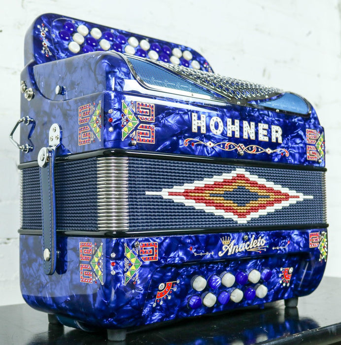 Hohner Anacleto Rey Del Norte TT G/E Accordion Compact BlueAlamo Music ...