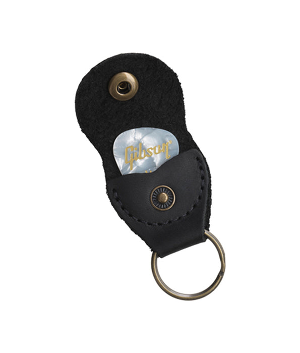 Gibson Premium Leather Pickholder Keychain - Black
