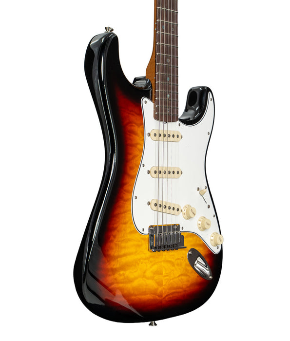 Fender Custom Shop 1963 Quilt AA Stratocaster Electric Guitar - Antique Burst | New